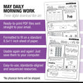 Load image into Gallery viewer, Printable Second Grade May Daily Morning Work
