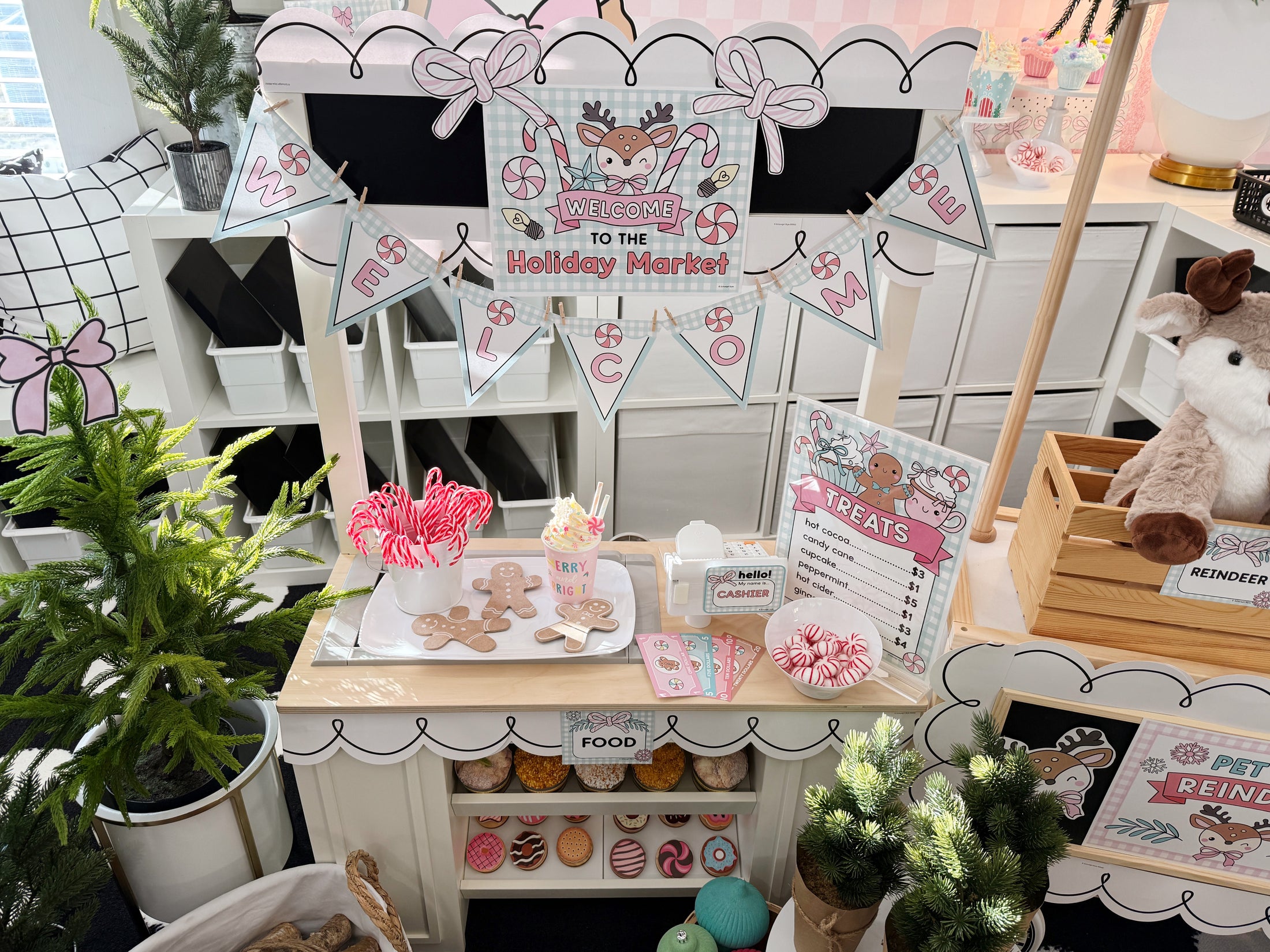 Printable December Dramatic Play Holiday Market and Tree Farm