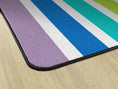 Load image into Gallery viewer, Bright Striped Rainbow Classroom Rug by Schoolgirl Style
