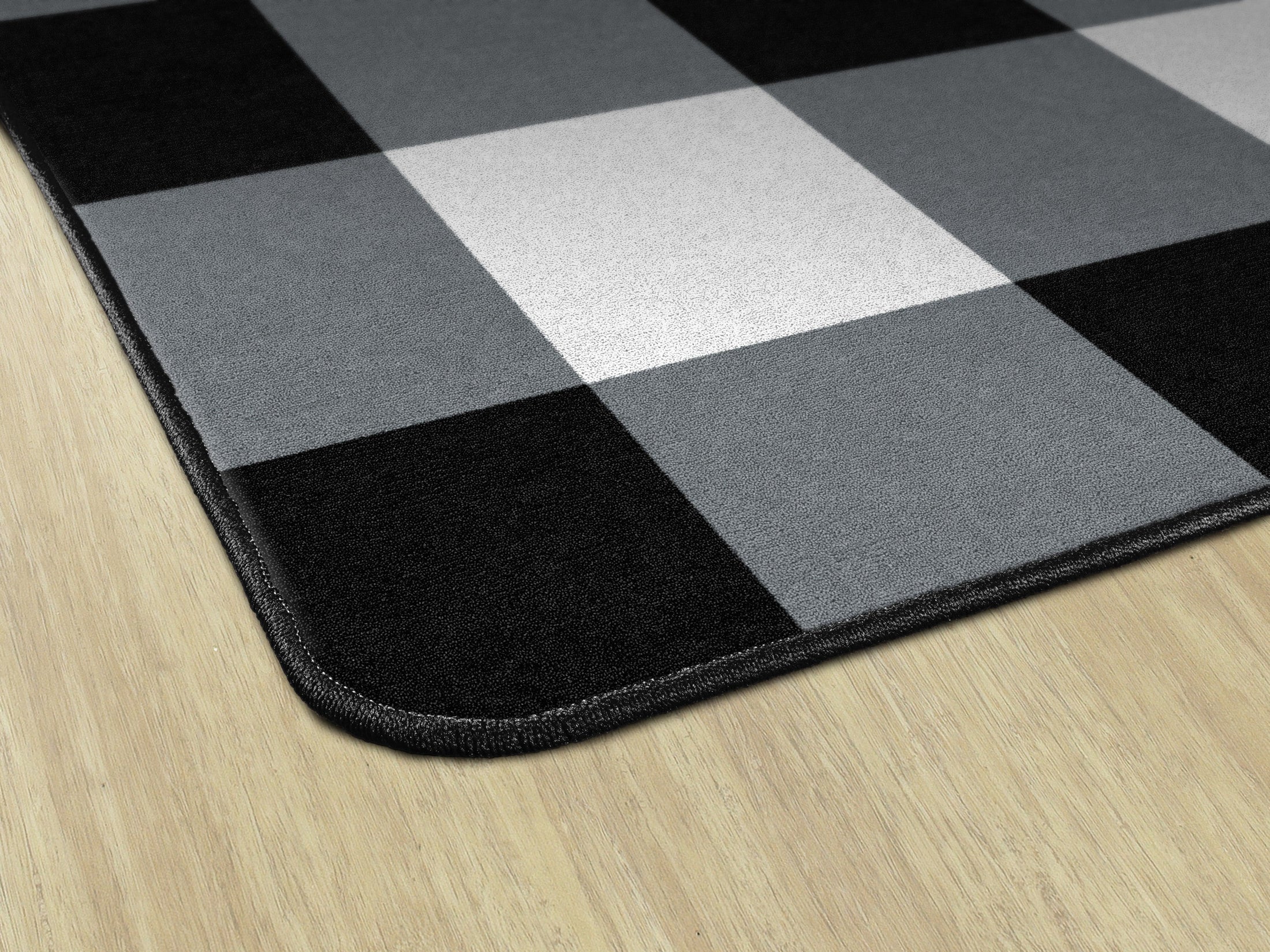 Black & White Buffalo Check Classroom Rug by Schoolgirl Style