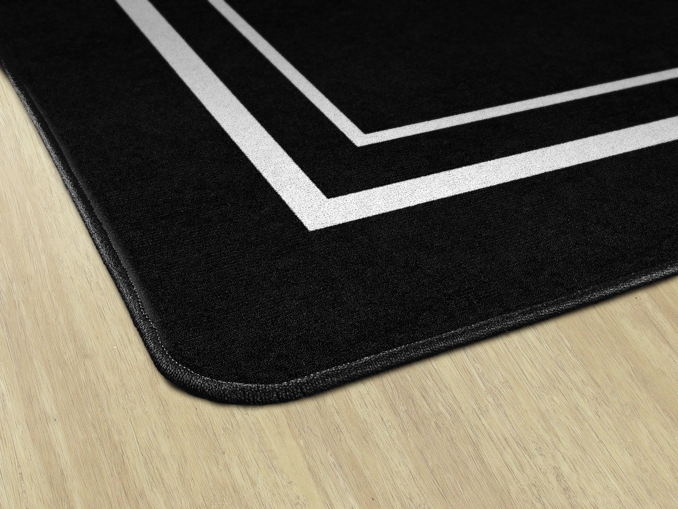 Black & White Border Classroom Rug by Schoolgirl Style