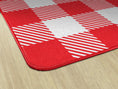 Load image into Gallery viewer, Red Gingham Classroom Rug by Schoolgirl Style

