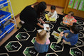 Load image into Gallery viewer, Boho ABC's Sit Spot Classroom Rug by Schoolgirl Style
