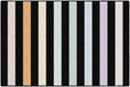 Load image into Gallery viewer, Rainbow Stripes on Black Classroom Rug by Schoolgirl Style
