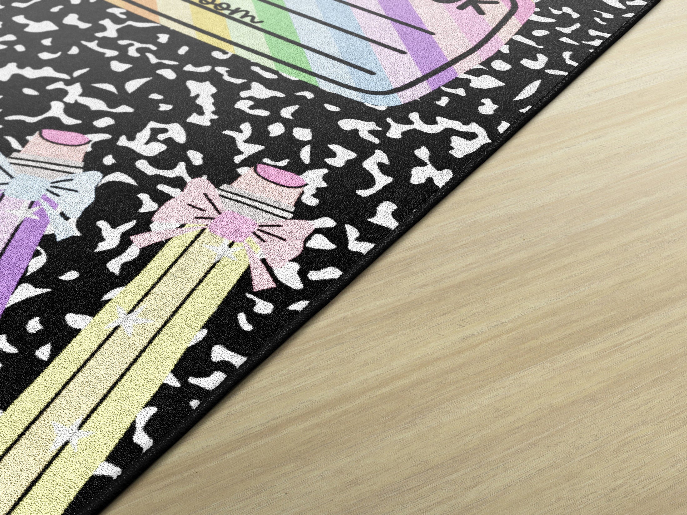 Composition Book with Apple Classroom Rug
