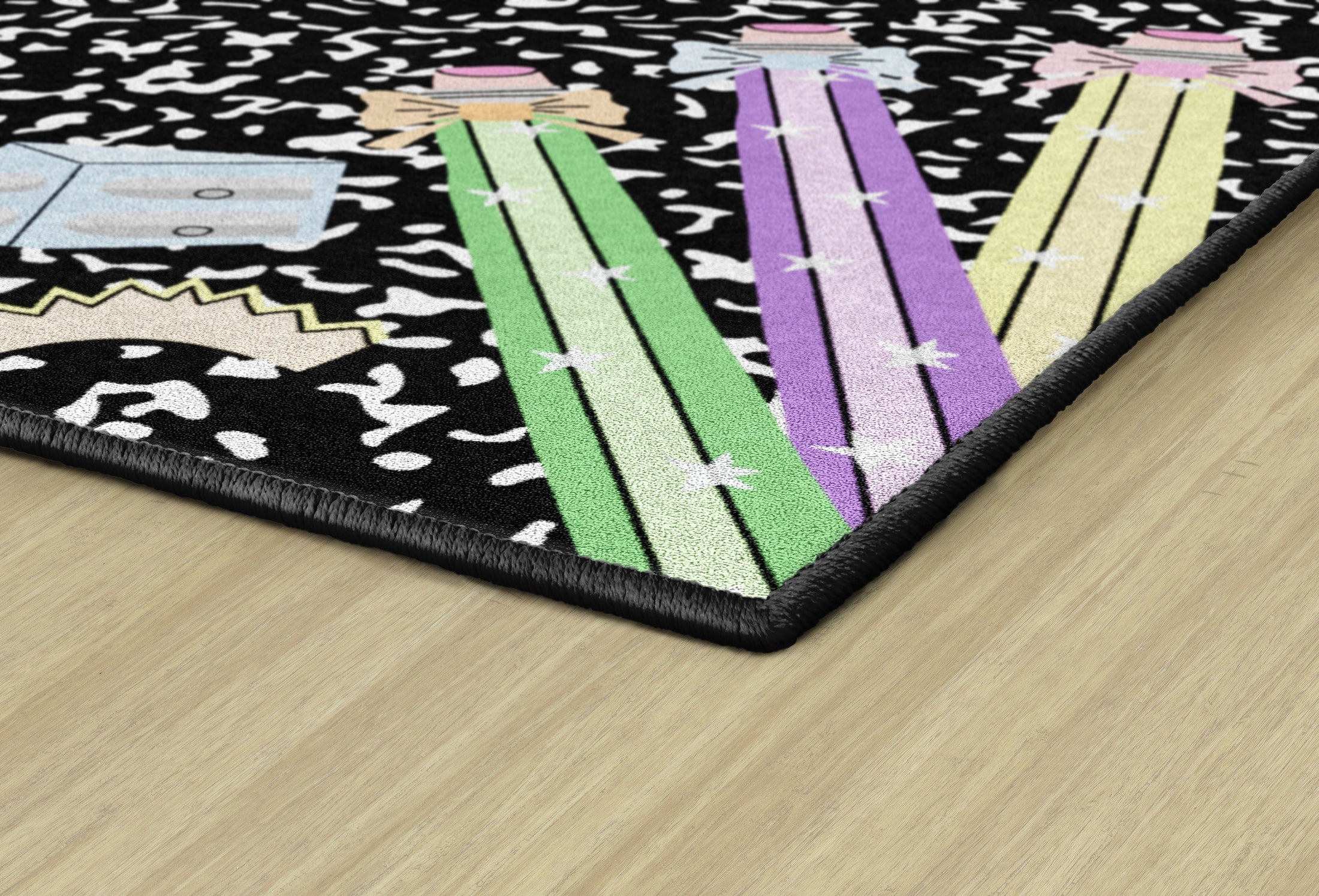 Composition Book with Apple Classroom Rug