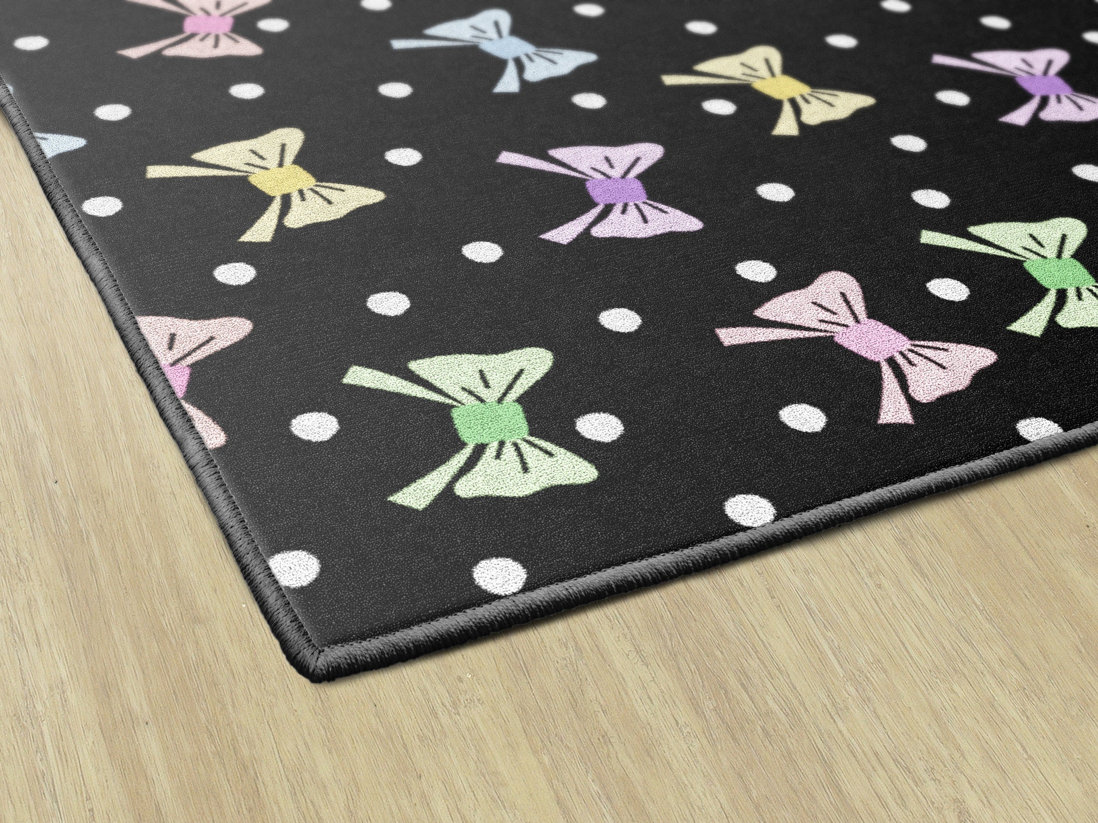 Pastel Bows Classroom Rug by Schoolgirl Style