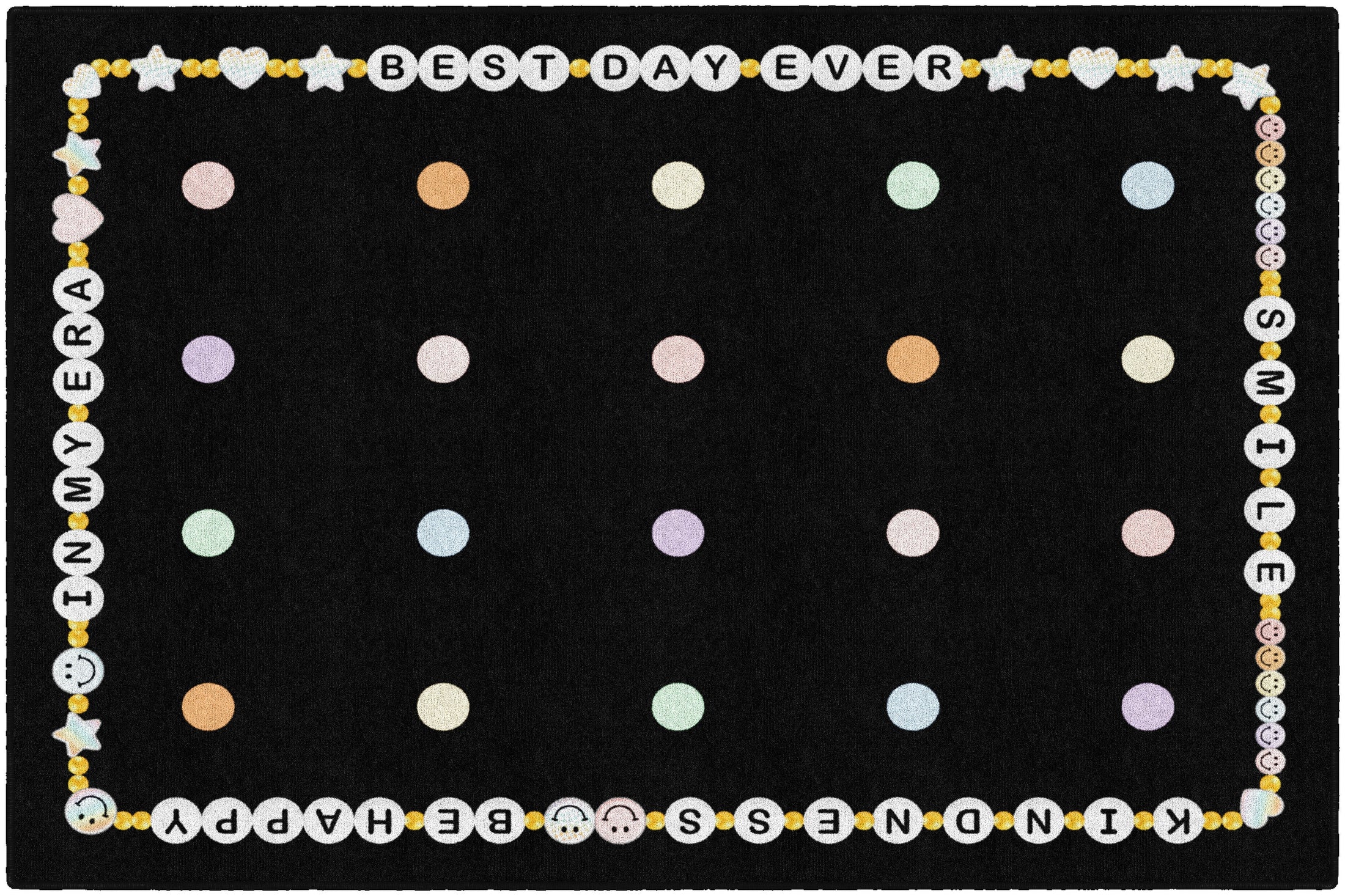 Friendship Bracelet Sit Spots Classroom Rug by Schoolgirl Style