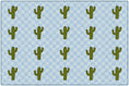 Load image into Gallery viewer, Cactus Sit Spots on Light Blue Classroom Rug by Schoolgirl Style
