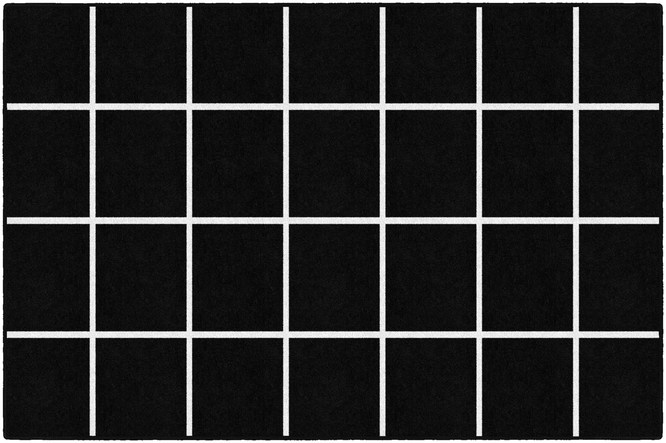 Black and White Grid | Classroom Rugs | Schoolgirl Style