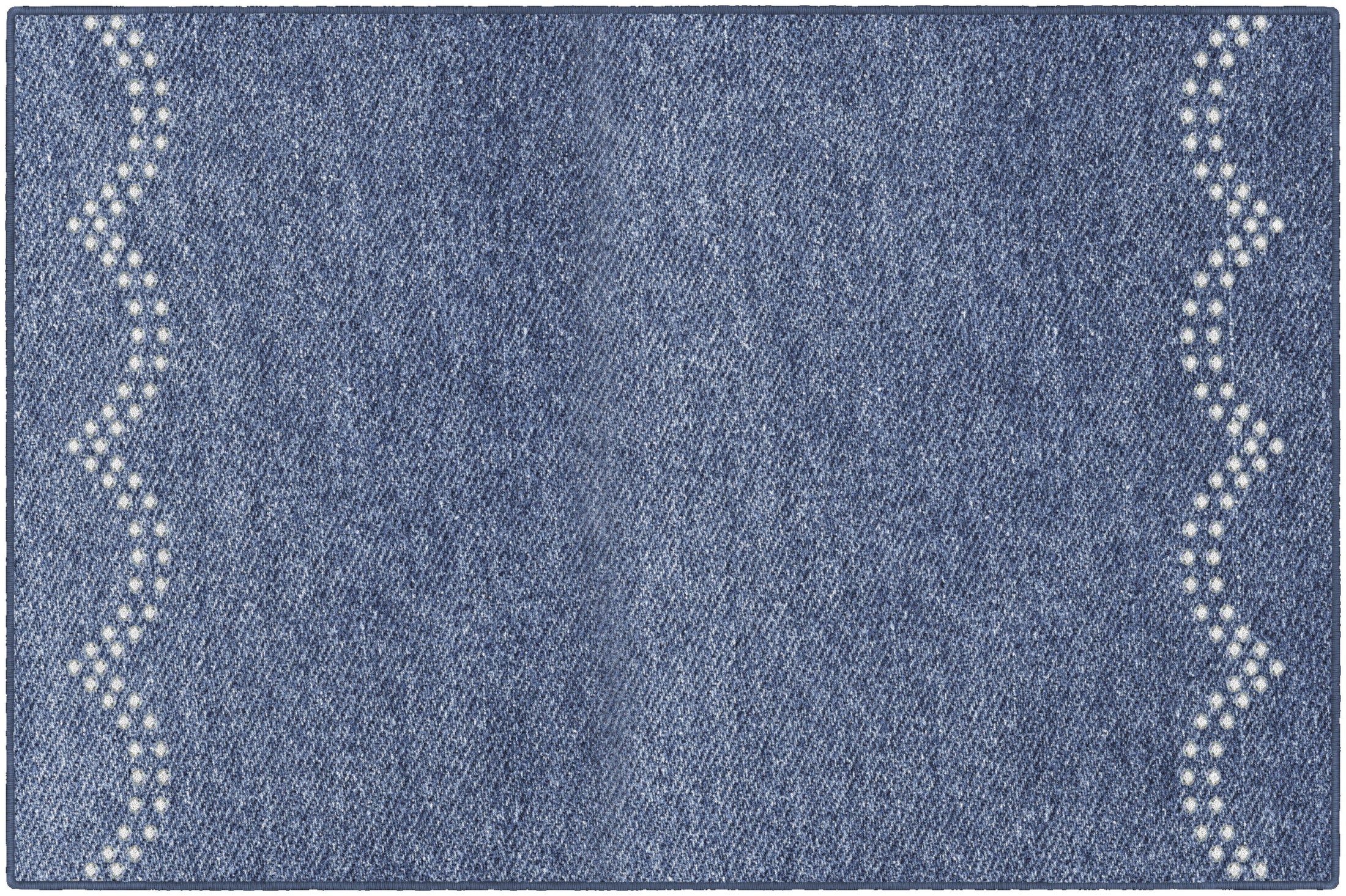 Denim Scallop Classroom Rug by Schoolgirl Style