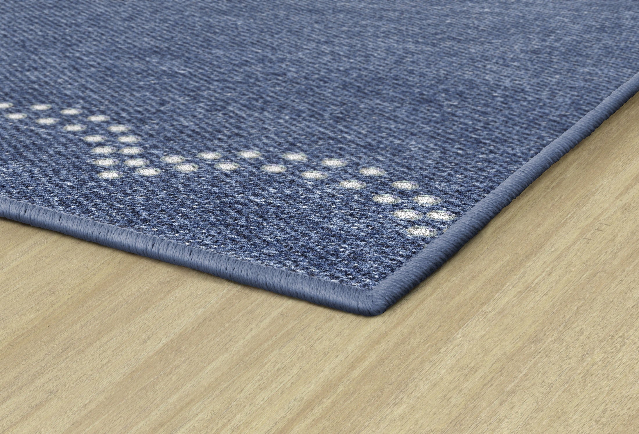 Denim Scallop Classroom Rug by Schoolgirl Style