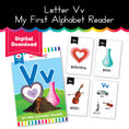 Load image into Gallery viewer, My first alphabet reader letter Vv
