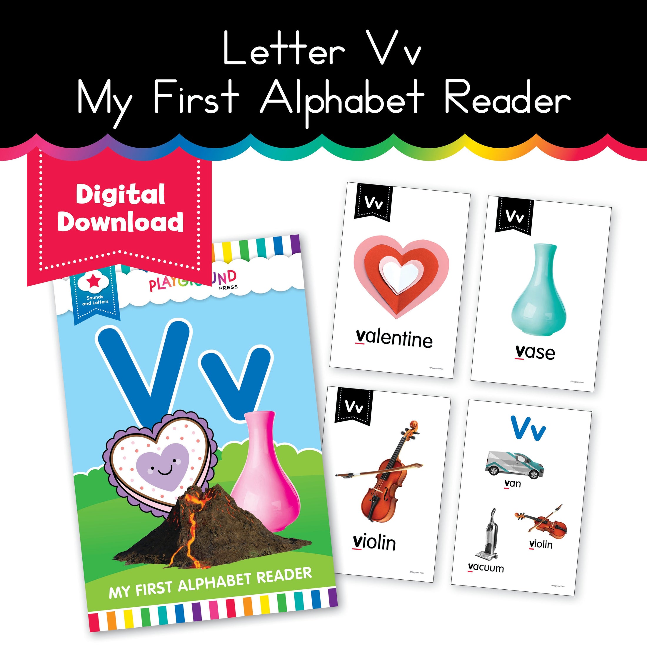 My first alphabet reader letter Vv