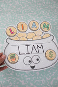Load image into Gallery viewer, Printable March Pot of Gold Name Writing Craftivity

