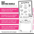Load image into Gallery viewer, Printable Kindergarten May Writing Bundle
