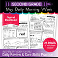 Load image into Gallery viewer, Printable Second Grade May Daily Morning Work
