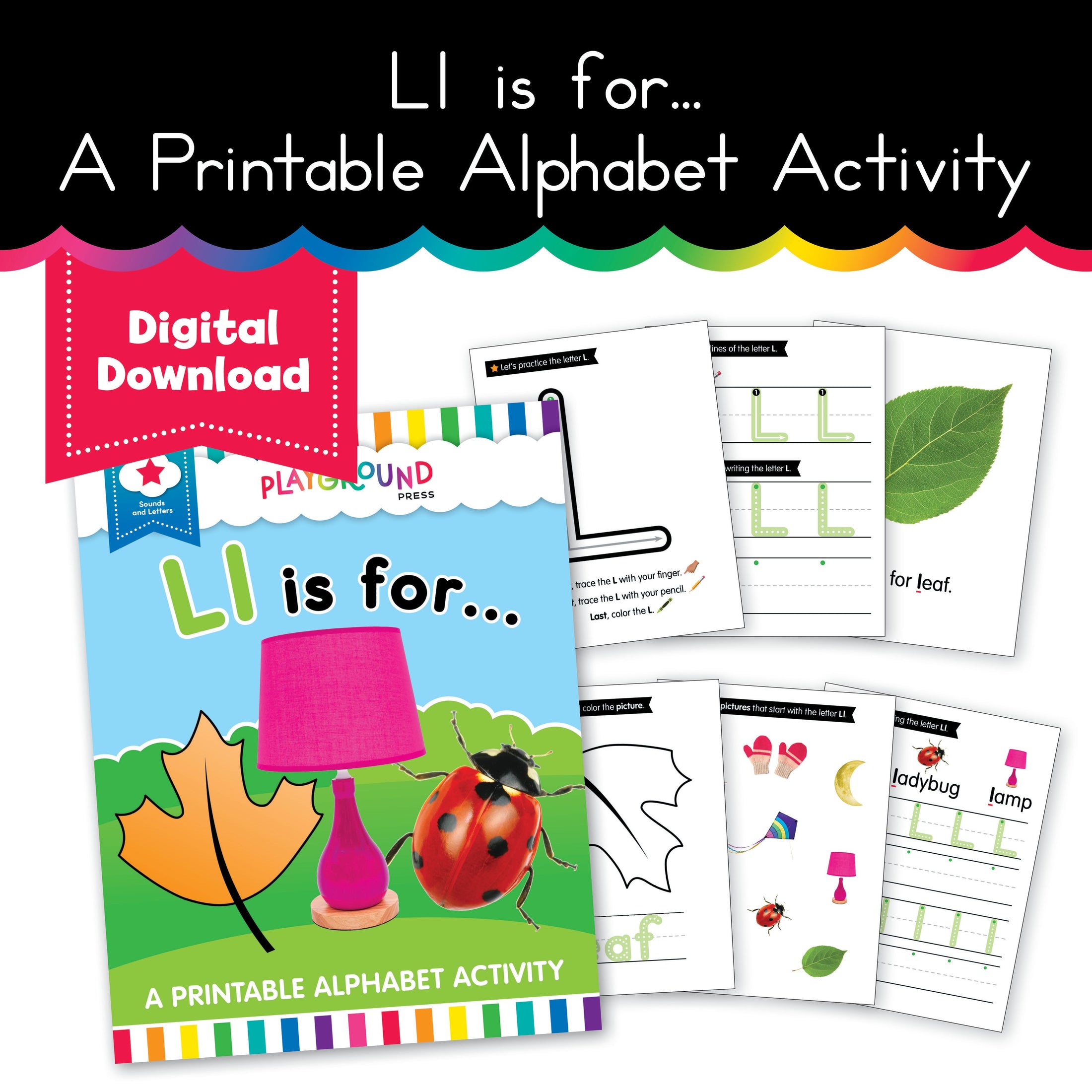 S.T.A.R. Reading: Ll is For... A Printable Alphabet Activity - Book 3