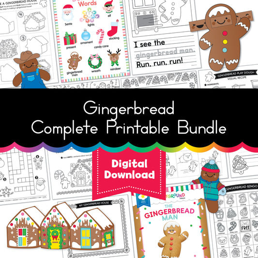 Gingerbread Printables and Activities Full Bundle