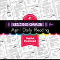 Load image into Gallery viewer, Printable Second Grade April Daily Reading
