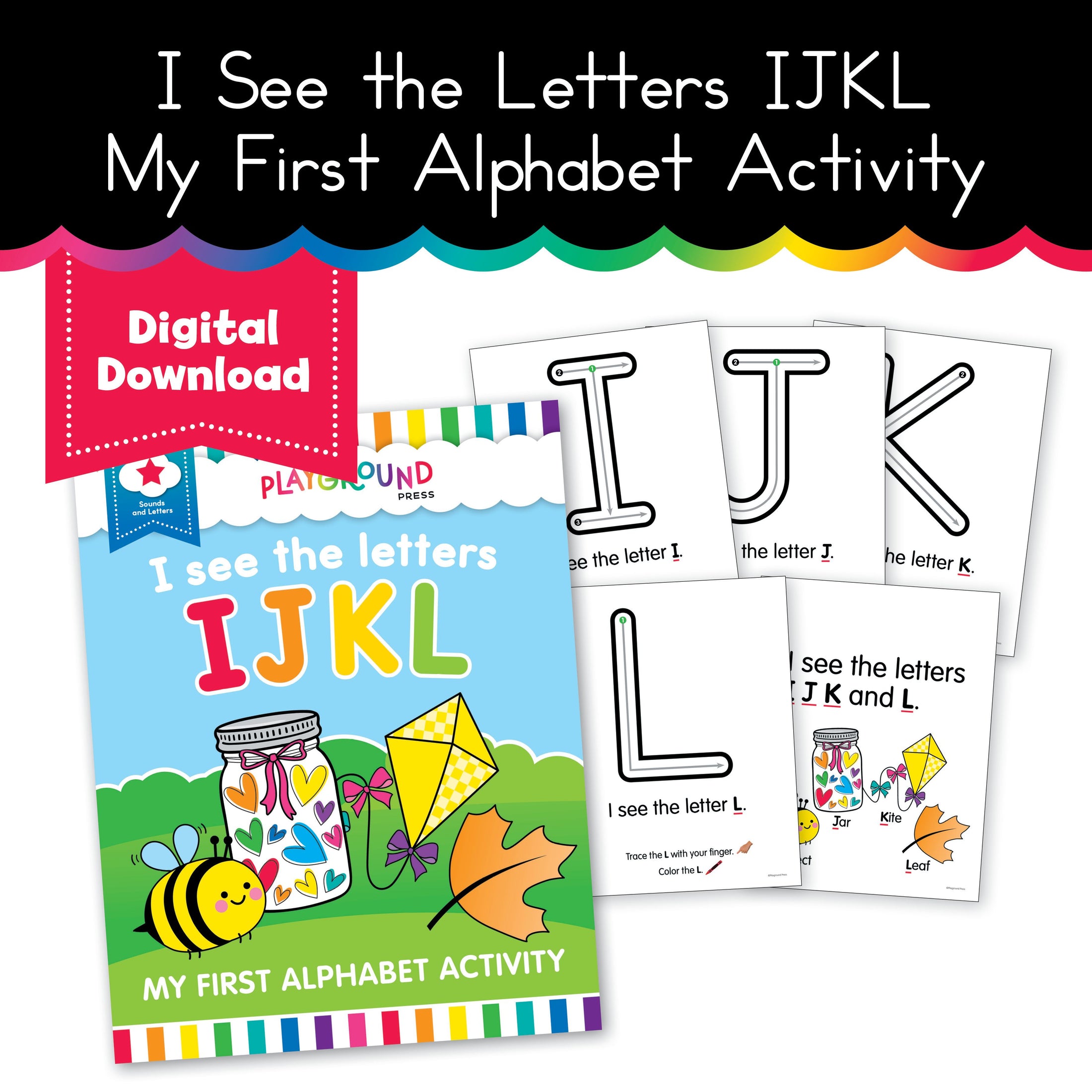 I See the Letters IJKL - My First Alphabet Activity