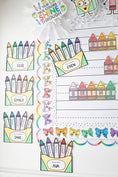 Load image into Gallery viewer, Second Grade September Crayon Box Craftivity Bulletin Board Set
