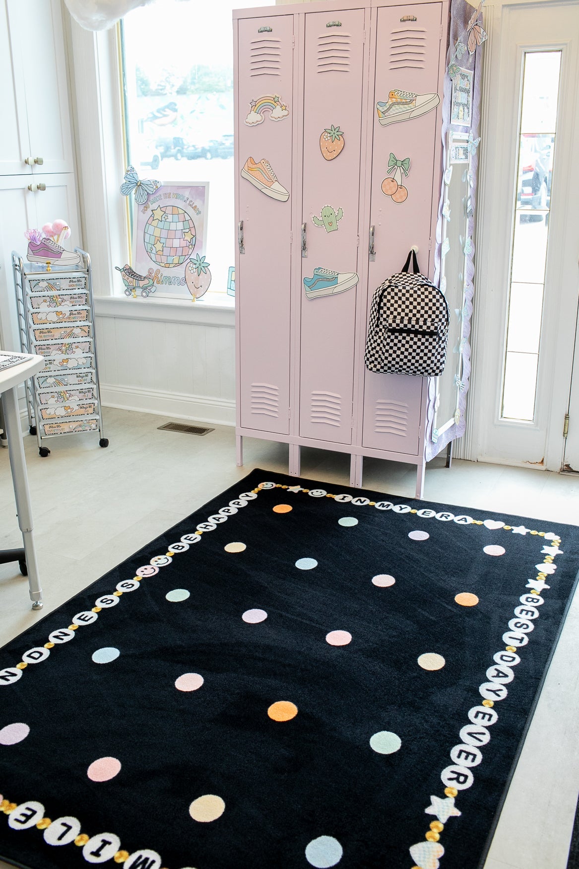 Friendship Bracelet Sit Spots Classroom Rug by Schoolgirl Style