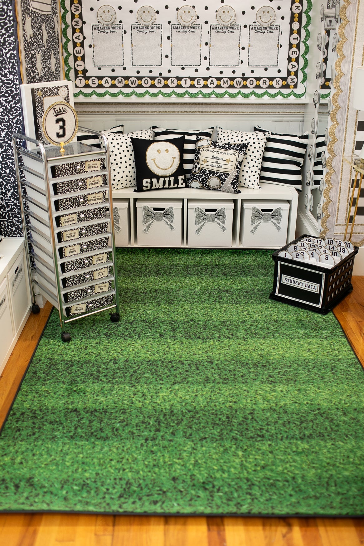 Green Turf Classroom Rug by Schoolgirl Style