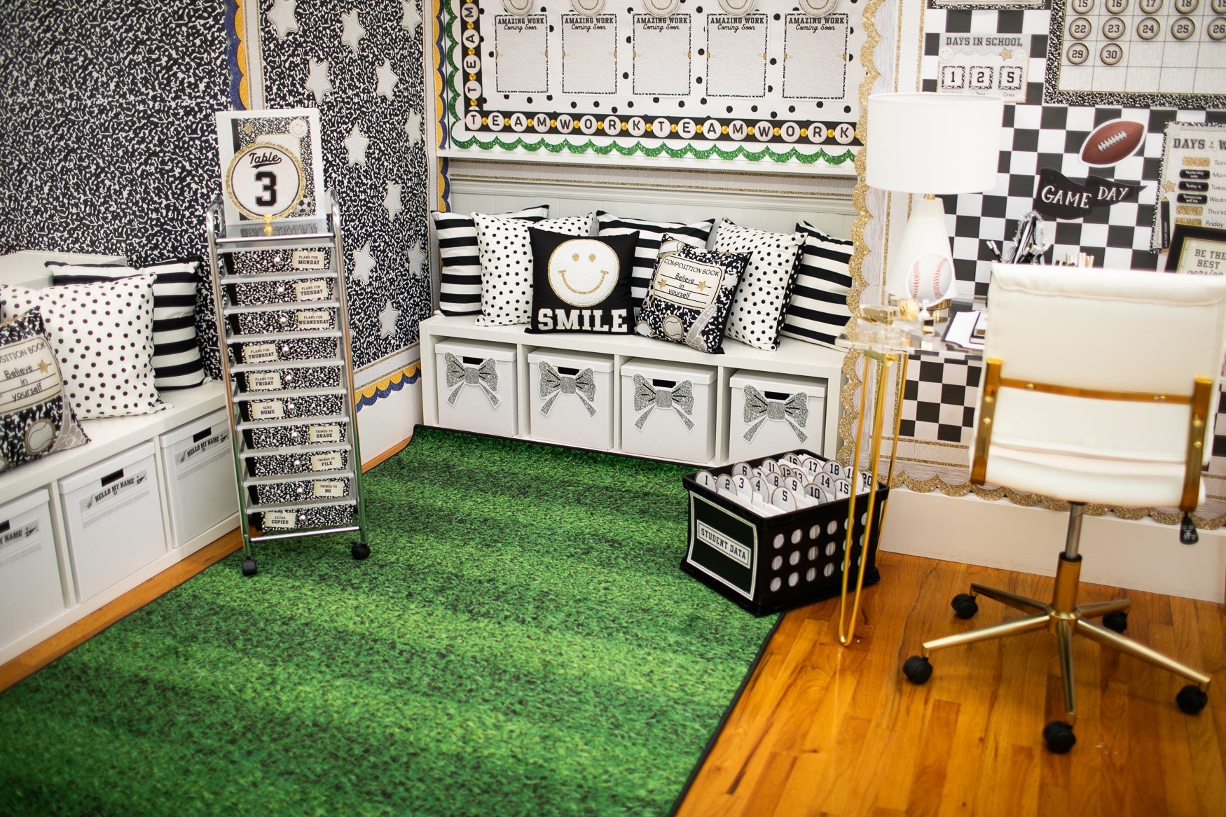 Green Turf Classroom Rug by Schoolgirl Style