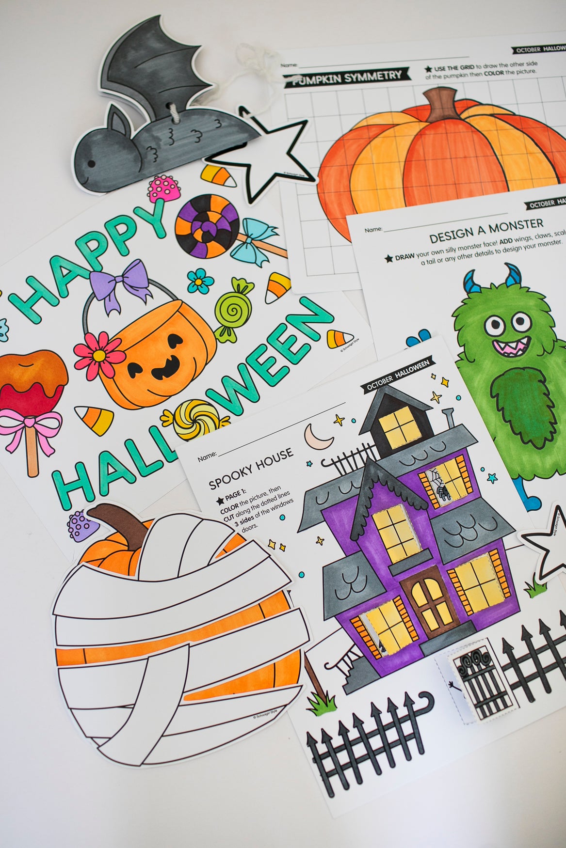 Printable Halloween Worksheets, Activities and Coloring Pages | Halloween Party Pack
