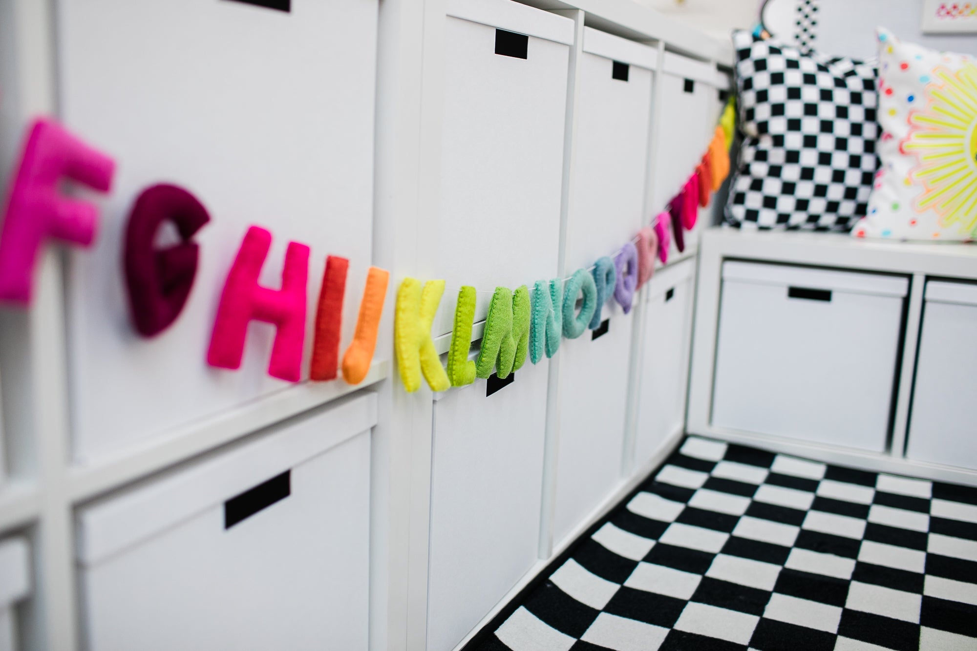 Whimsy Felt Alphabet Garland | Home Learning Decor