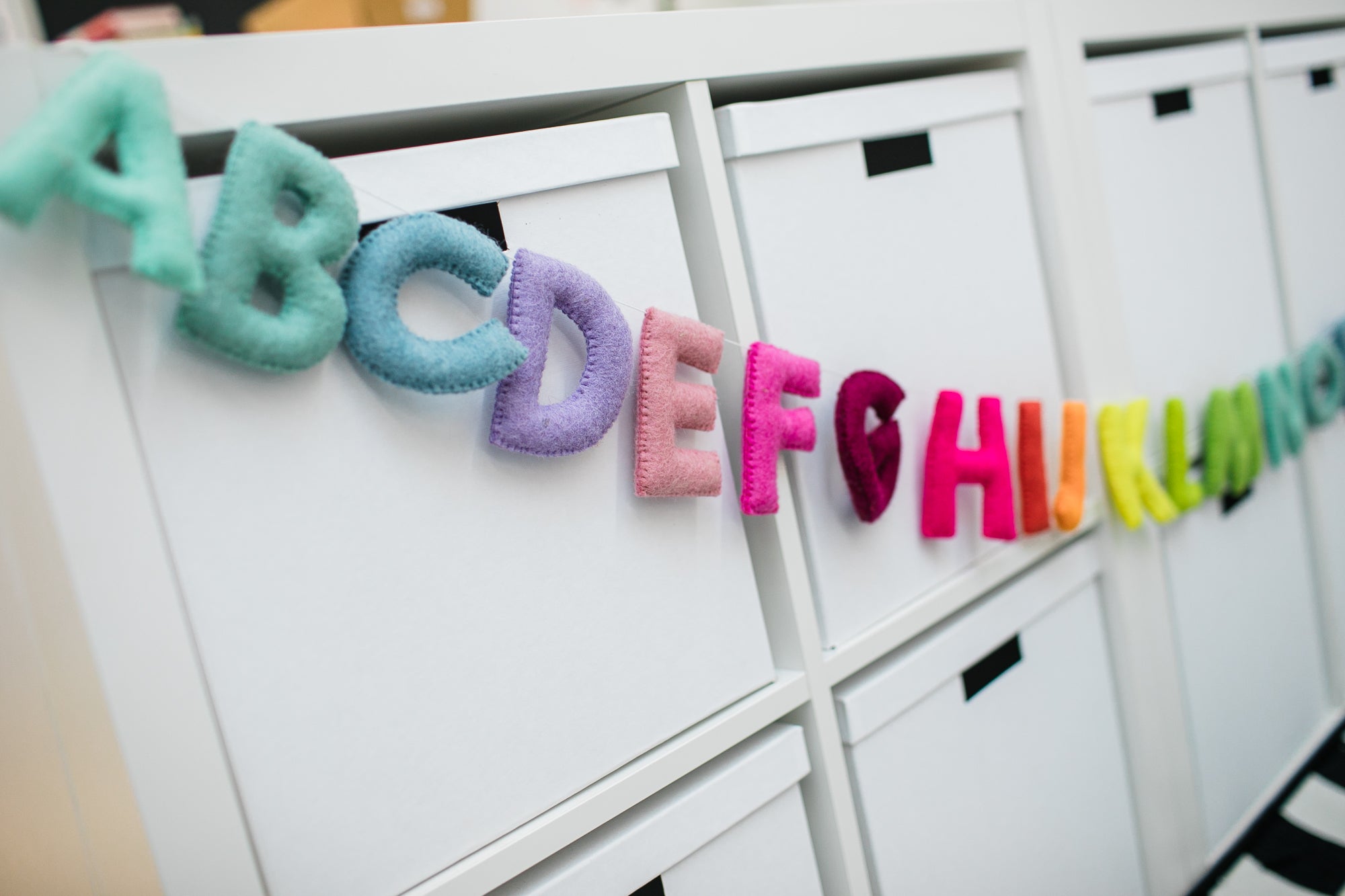 Whimsy Felt Alphabet Garland | Home Learning Decor