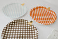 Load image into Gallery viewer, Gingham Pumpkin Plates | Paper Goods 
