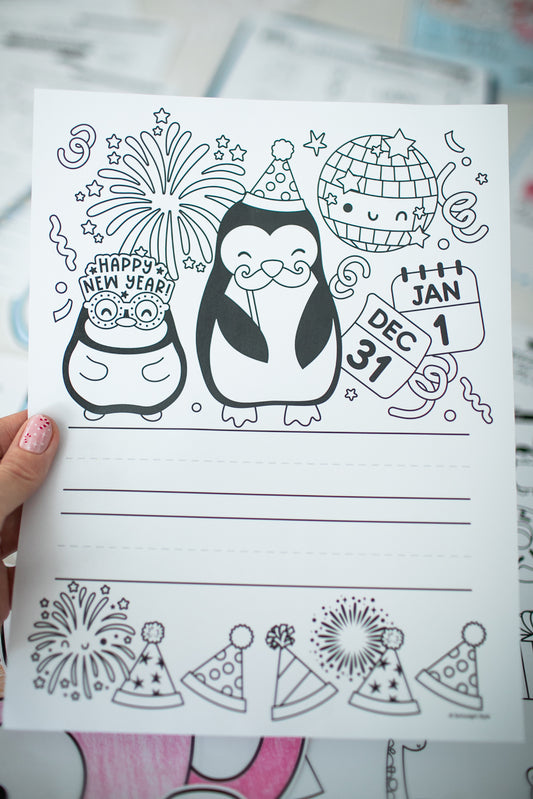Printable January Writing Pages