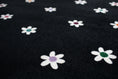 Load image into Gallery viewer, Small Daisies on Black Rug
