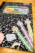 Load image into Gallery viewer, Composition Book with Apple Classroom Rug
