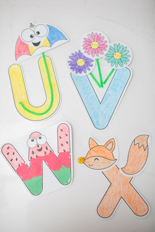 Printable Preschool February Letter of the Week (U-X)