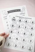 Load image into Gallery viewer, Printable February Mazes and Word Searches
