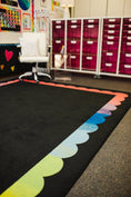 Load image into Gallery viewer, Rainbow Ombre Scallop Classroom Rug by Schoolgirl Style
