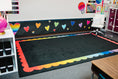 Load image into Gallery viewer, Rainbow Ombre Scallop Classroom Rug by Schoolgirl Style

