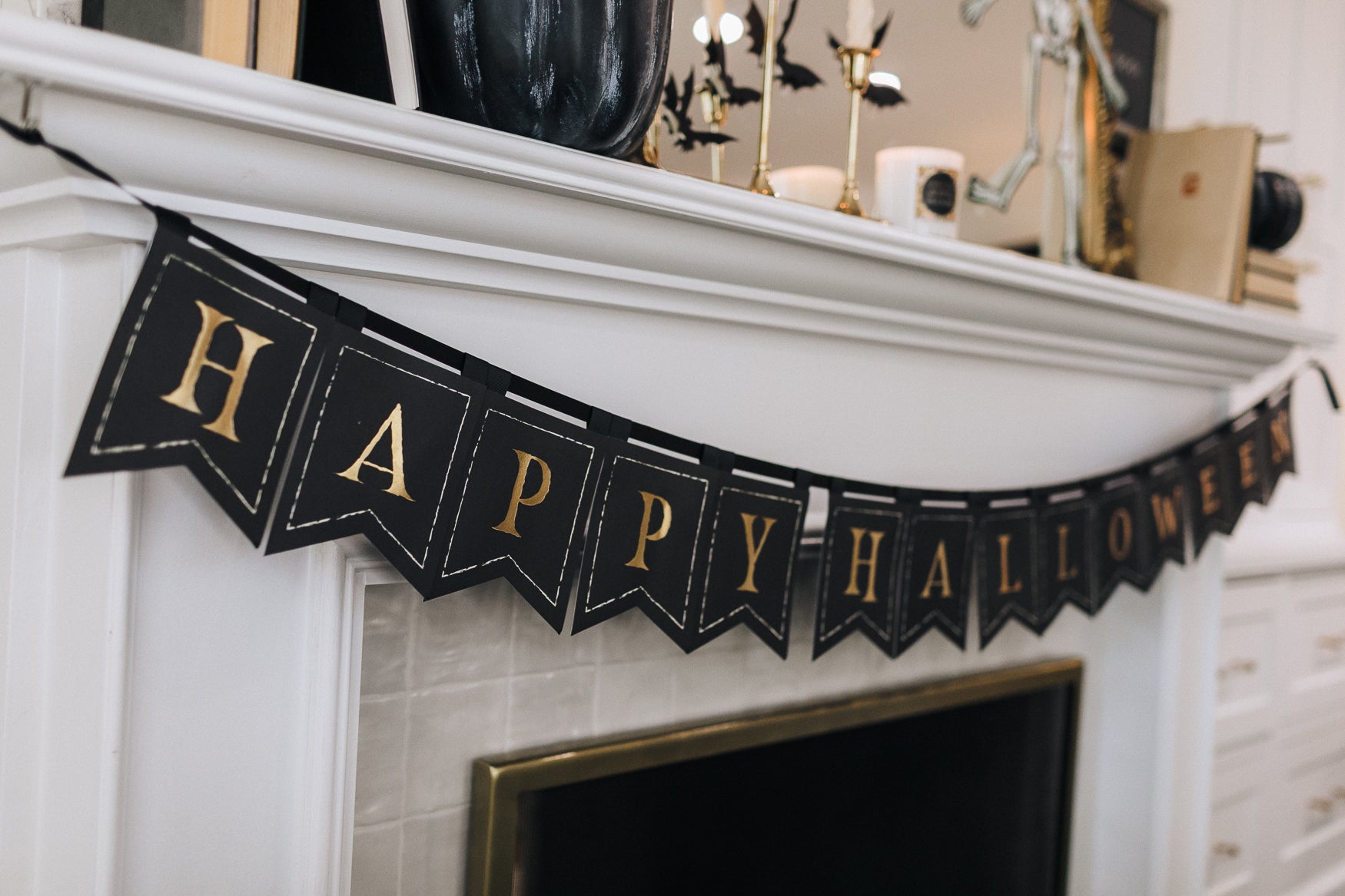 Halloween-Birthday Double Sided Banner | Home Decor