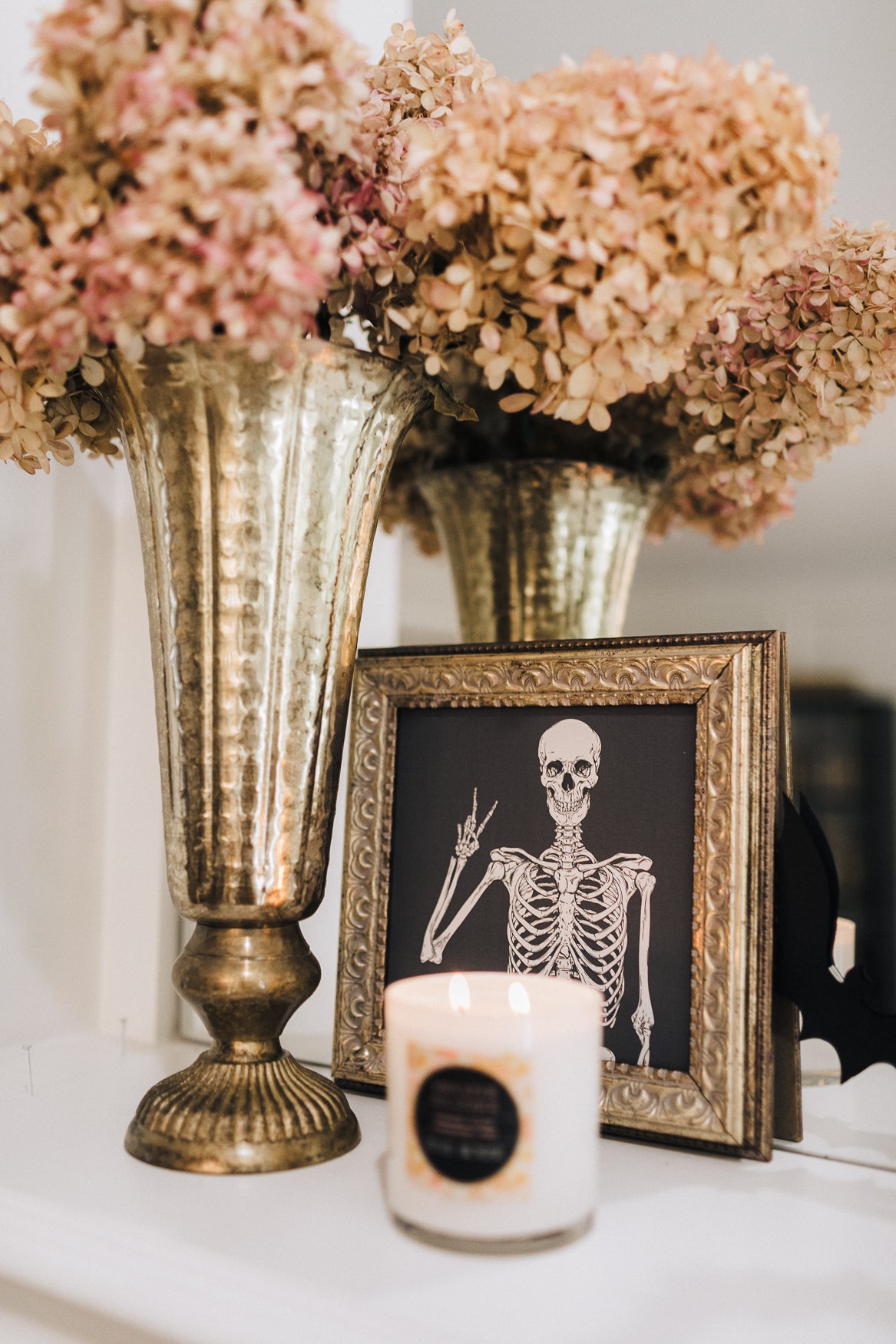 Skeleton Framed Antique Art