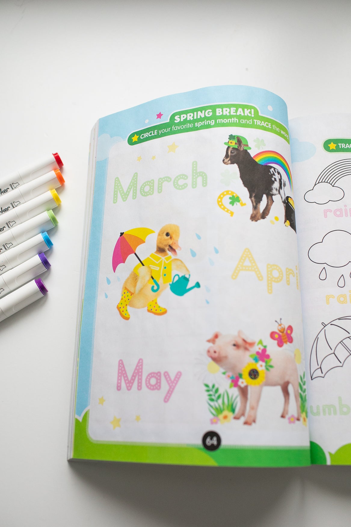 Spring Activities Kindergarten Workbook