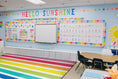 Load image into Gallery viewer, Bright Striped Rainbow Classroom Rug by Schoolgirl Style
