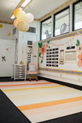 Load image into Gallery viewer, Safari Sunset Stripes Classroom Rug by Schoolgirl Style
