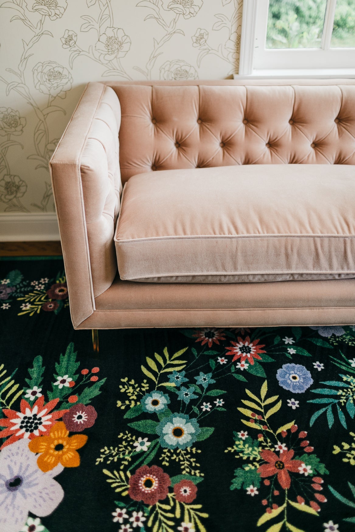 Vintage Floral Classroom Rug by Schoolgirl Style