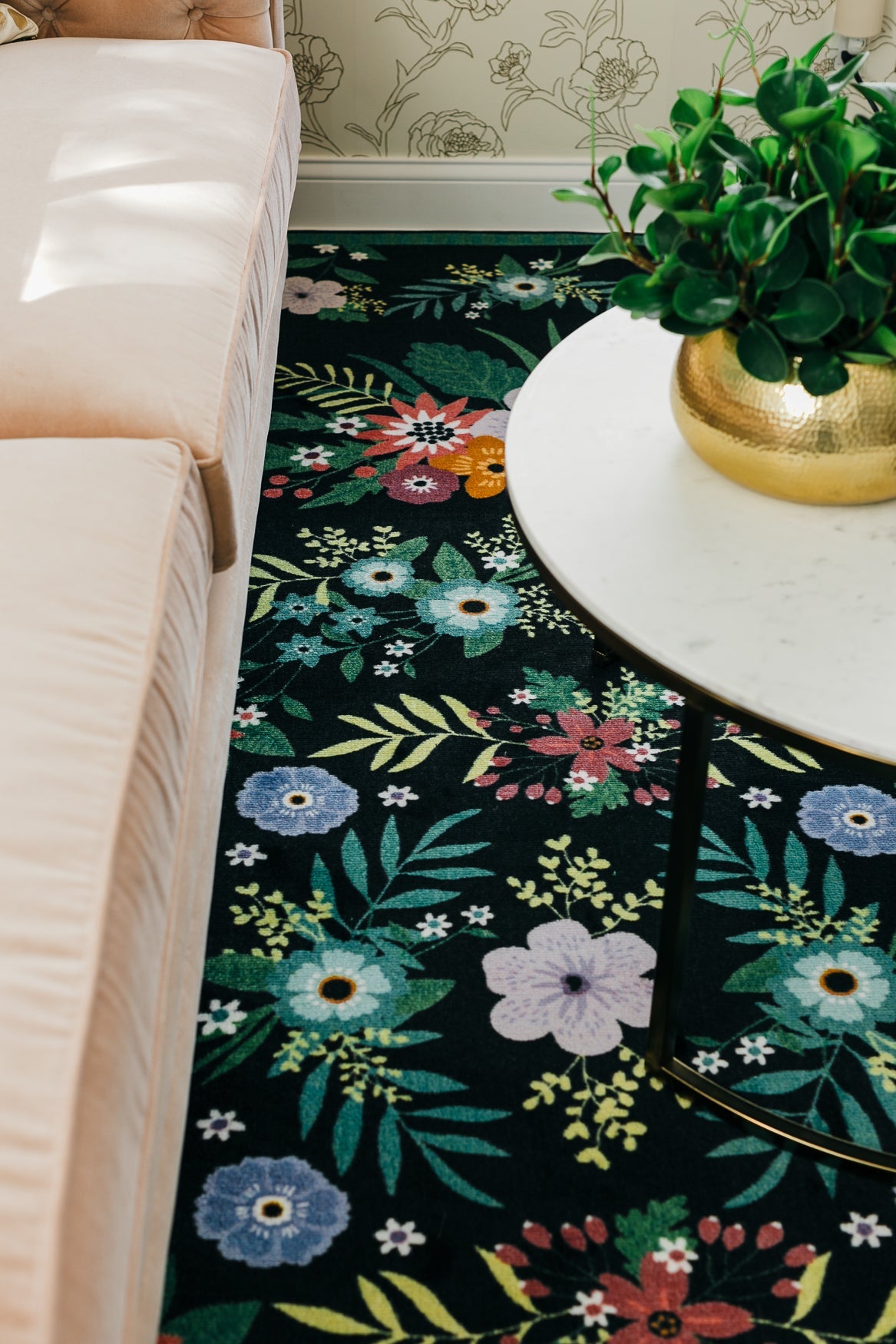 Vintage Floral Classroom Rug by Schoolgirl Style