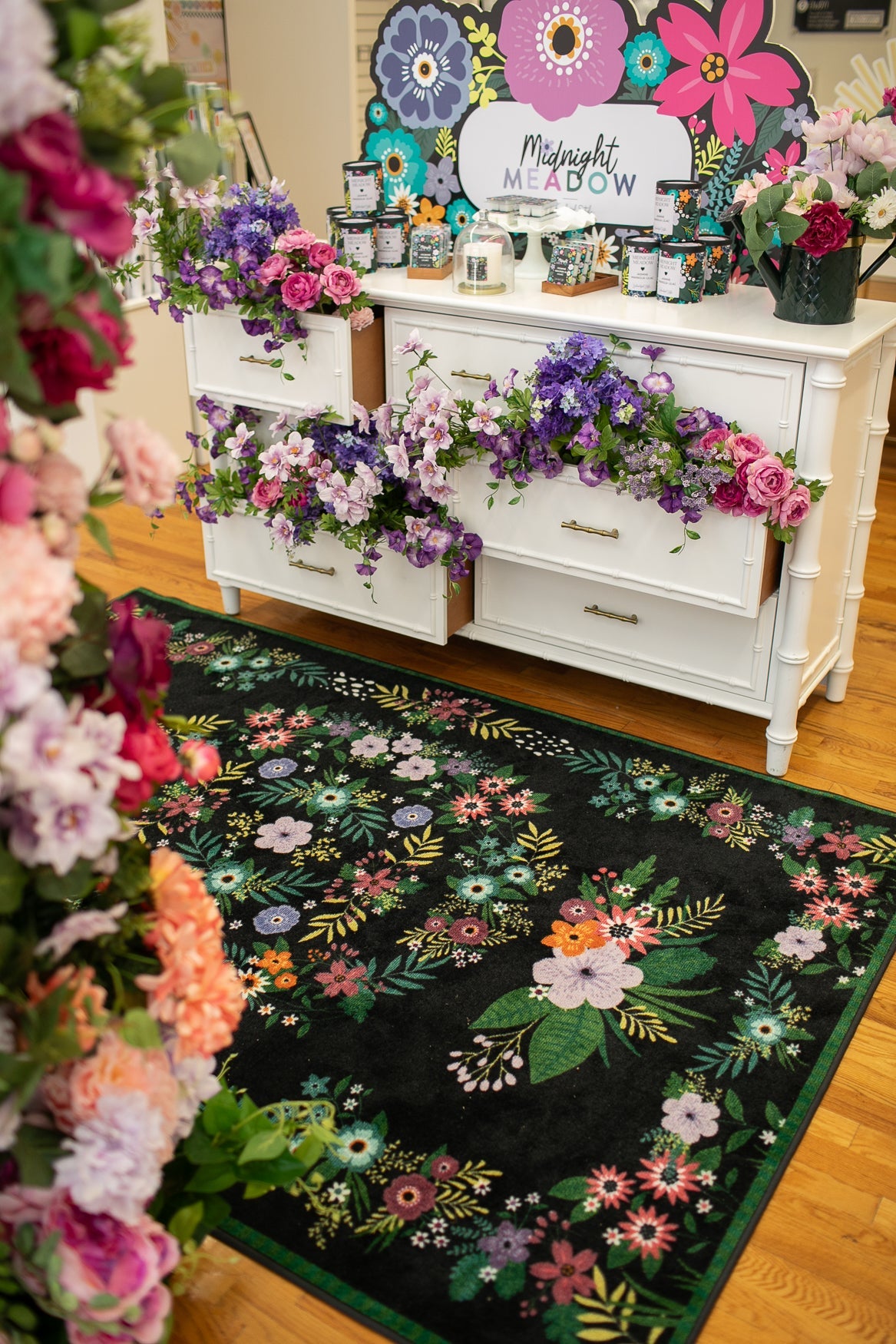 Vintage Floral Classroom Rug by Schoolgirl Style