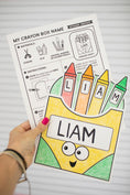 Load image into Gallery viewer, My Crayon Box Name Craftivity
