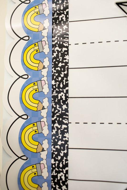 Number 2 Pencil Bulletin Board Borders | School Days